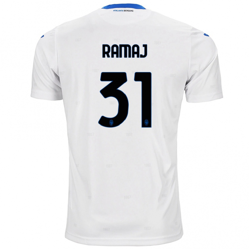 Kandiny Bambino Maglia Gabriel Ramaj #31 Bianco Kit Gara Away 2024/25 Maglietta