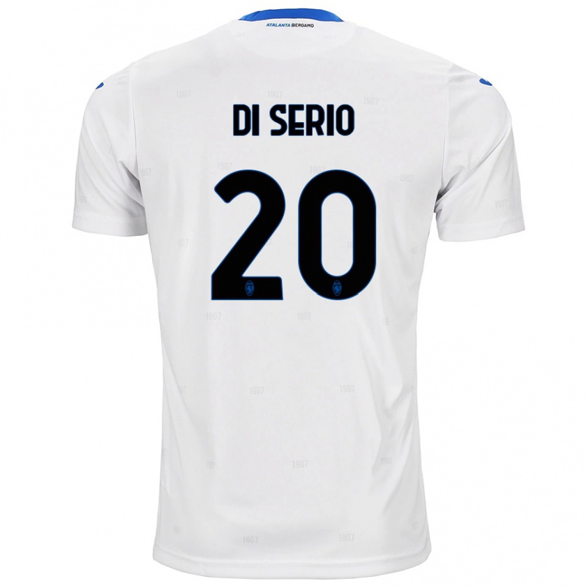 Kandiny Bambino Maglia Giuseppe Di Serio #20 Bianco Kit Gara Away 2024/25 Maglietta