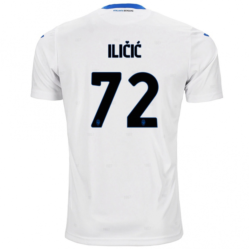 Kandiny Kinderen Josip Ilicic #72 Wit Uitshirt Uittenue 2024/25 T-Shirt België