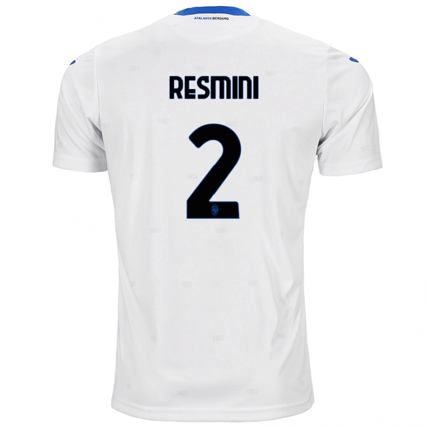 Kandiny Bambino Maglia Martina Resmini #2 Bianco Kit Gara Away 2024/25 Maglietta