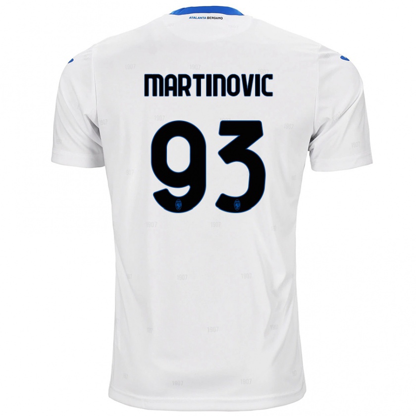 Kandiny Bambino Maglia Melania Martinovic #93 Bianco Kit Gara Away 2024/25 Maglietta