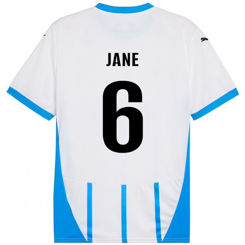 Kandiny Kinderen Refiloe Jane #6 Wit Blauw Uitshirt Uittenue 2024/25 T-Shirt