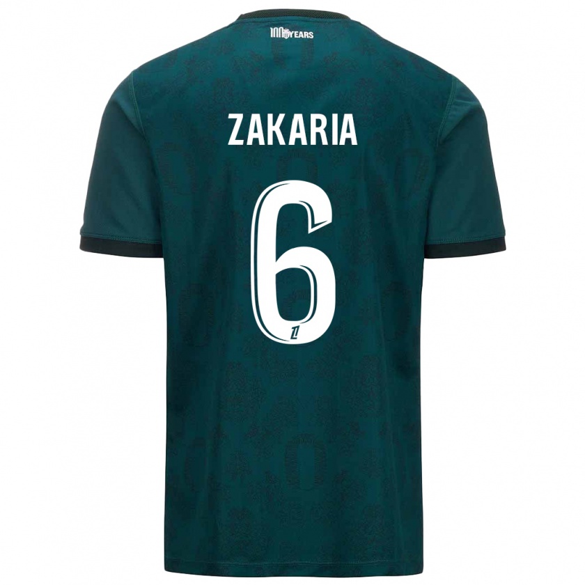 Kandiny Kinderen Denis Zakaria #6 Donkergroen Uitshirt Uittenue 2024/25 T-Shirt