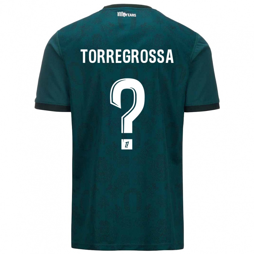 Kandiny Kinderen Hugo Torregrossa #0 Donkergroen Uitshirt Uittenue 2024/25 T-Shirt