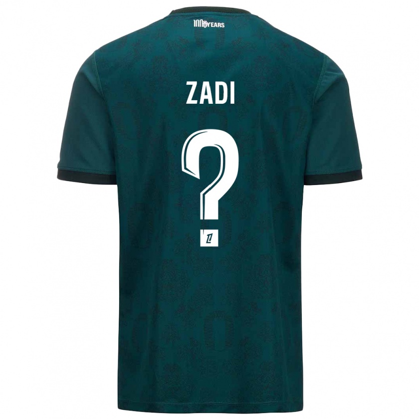 Kandiny Kinderen Alain Zadi #0 Donkergroen Uitshirt Uittenue 2024/25 T-Shirt België