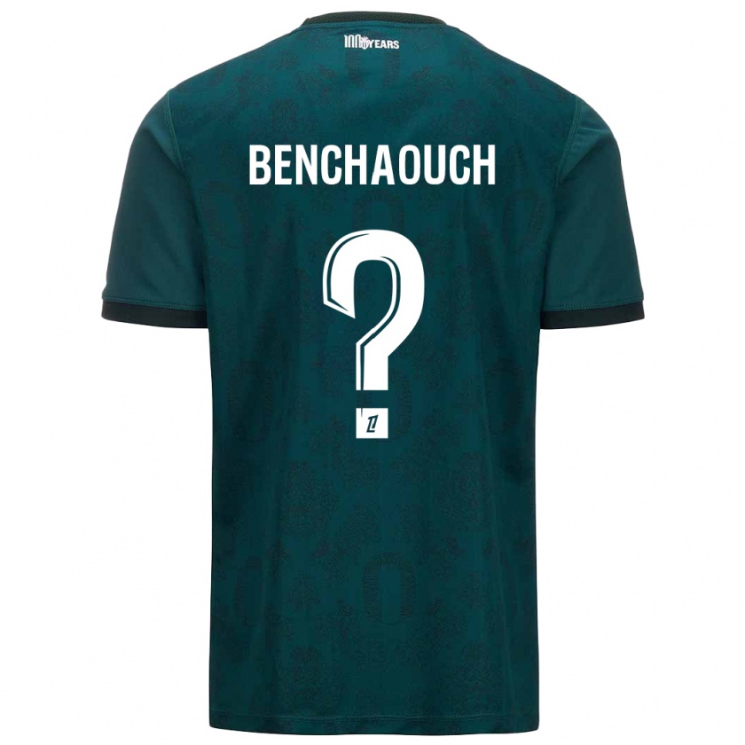 Kandiny Niño Camiseta Yanis Benchaouch #0 Verde Oscuro 2ª Equipación 2024/25 La Camisa