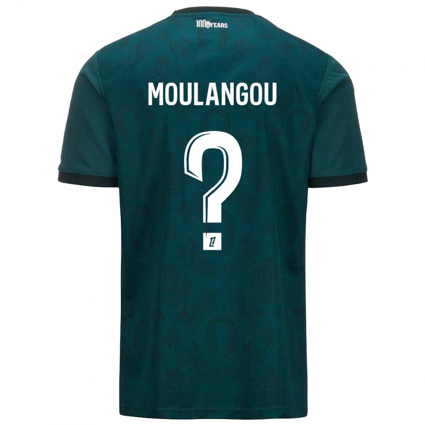 Kandiny Kinderen Kenan Moulangou #0 Donkergroen Uitshirt Uittenue 2024/25 T-Shirt