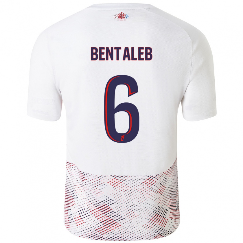 Kandiny Kinder Nabil Bentaleb #6 Weiß Königsblau Auswärtstrikot Trikot 2024/25 T-Shirt Österreich