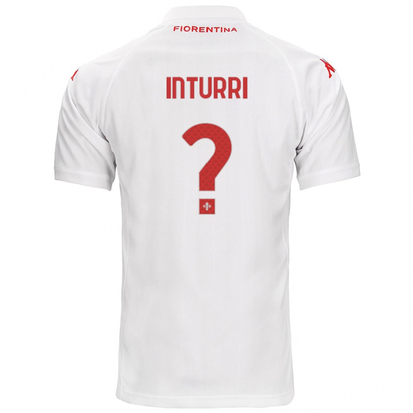 KandinyキッズRoberto Inturri#0白アウェイシャツ2024/25ジャージーユニフォーム