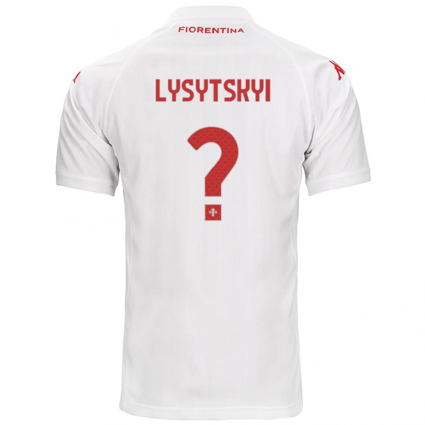 Kandiny Niño Camiseta Andriy Lysytskyi #0 Blanco 2ª Equipación 2024/25 La Camisa