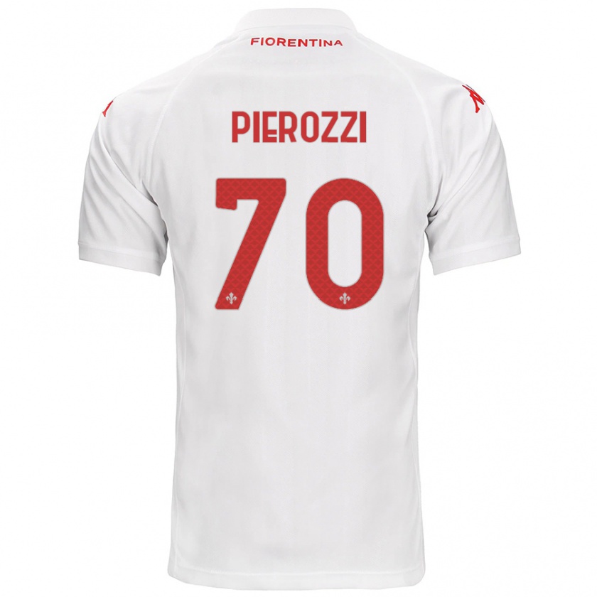 Kandiny Kinderen Niccolò Pierozzi #70 Wit Uitshirt Uittenue 2024/25 T-Shirt