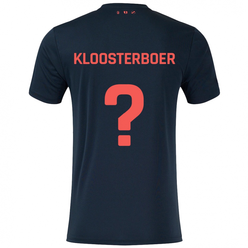 Kandiny Kinderen Per Kloosterboer #0 Zwart Rood Uitshirt Uittenue 2024/25 T-Shirt