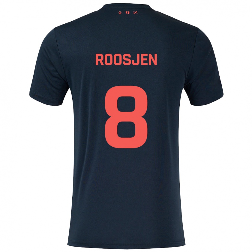 Kandiny Kinder Judith Roosjen #8 Schwarz Rot Auswärtstrikot Trikot 2024/25 T-Shirt Österreich