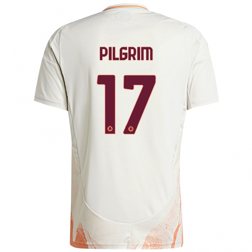 Kandiny Niño Camiseta Alayah Pilgrim #17 Crema Blanco Naranja 2ª Equipación 2024/25 La Camisa