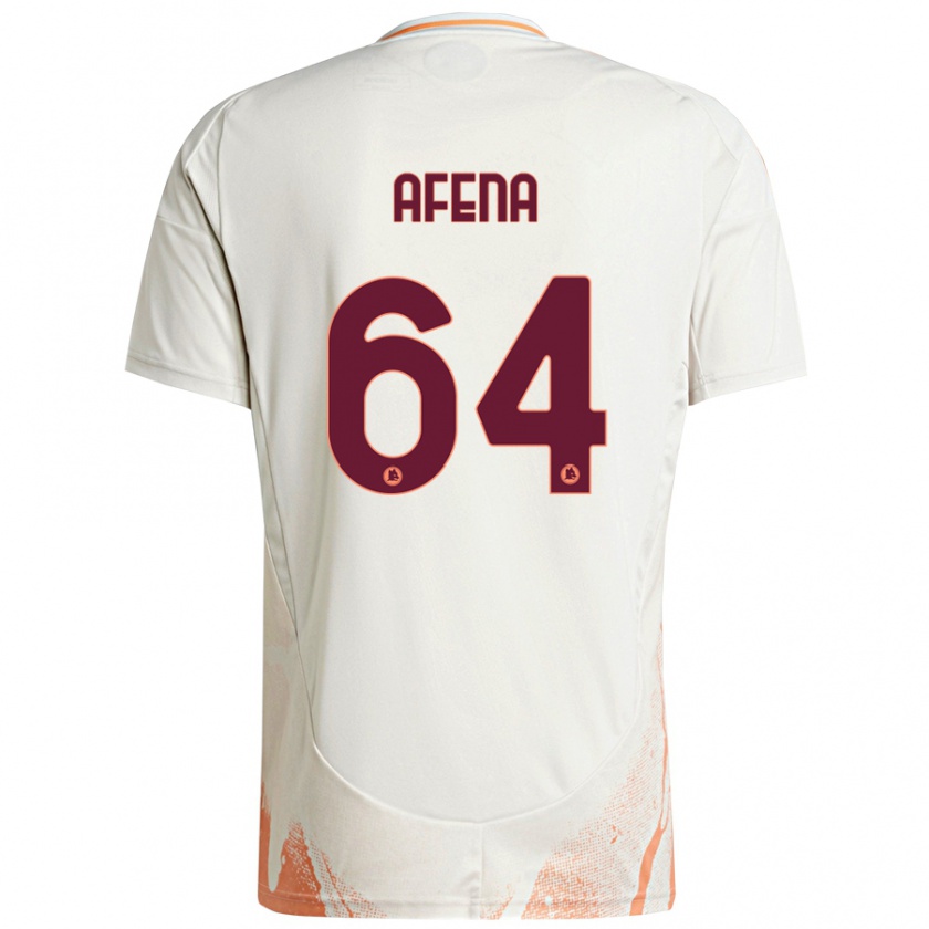 Kandiny Kinder Felix Afena-Gyan #64 Cremeweiß Orange Auswärtstrikot Trikot 2024/25 T-Shirt Österreich