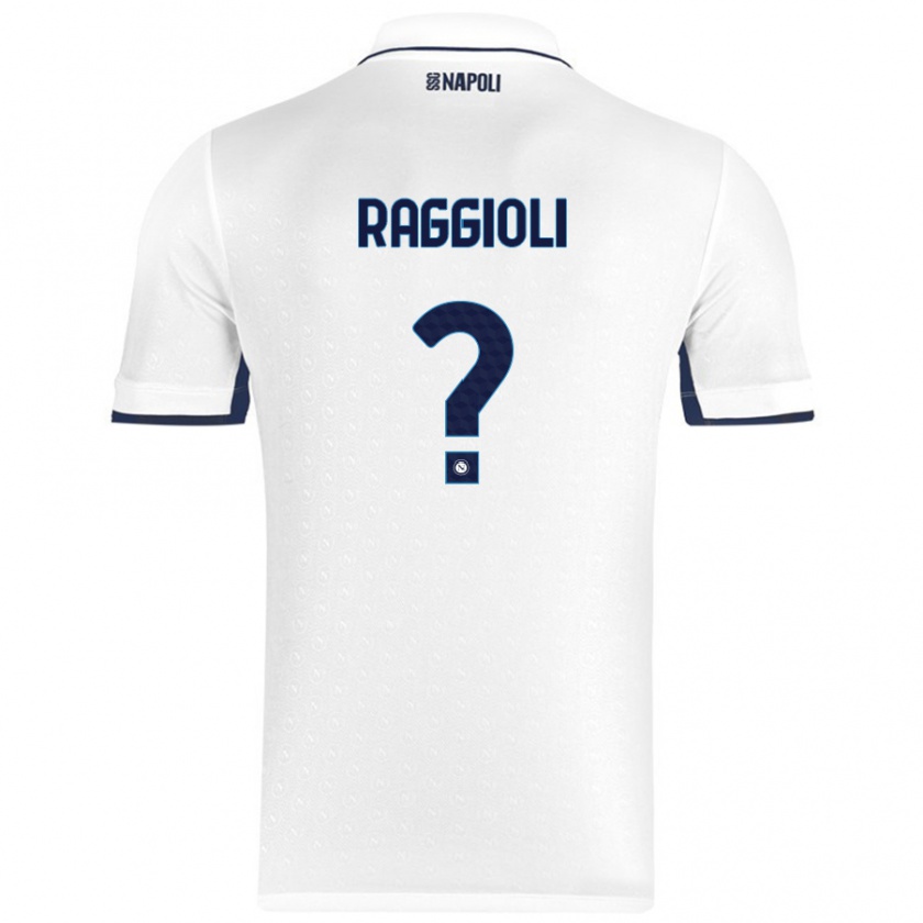 Kandiny Niño Camiseta Christian Raggioli #0 Blanco Azul Real 2ª Equipación 2024/25 La Camisa México