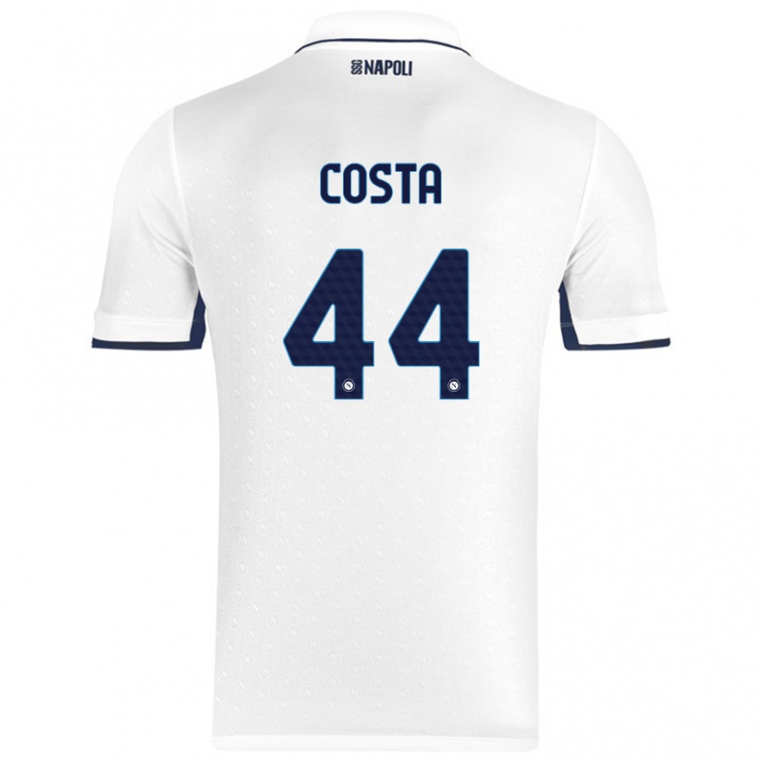 Kandiny Kinder Filippo Costa #44 Weiß Königsblau Auswärtstrikot Trikot 2024/25 T-Shirt Österreich