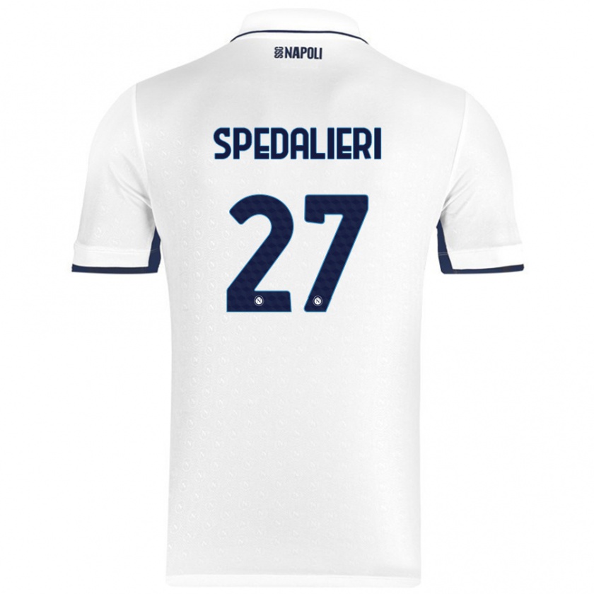 Kandiny Kinder Johnatan Andrea Spedalieri #27 Weiß Königsblau Auswärtstrikot Trikot 2024/25 T-Shirt Österreich