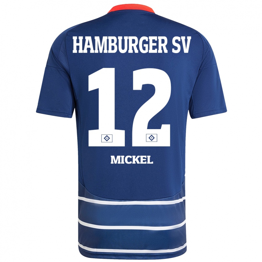 Kandiny Kinderen Tom Mickel #12 Donkerblauw Uitshirt Uittenue 2024/25 T-Shirt