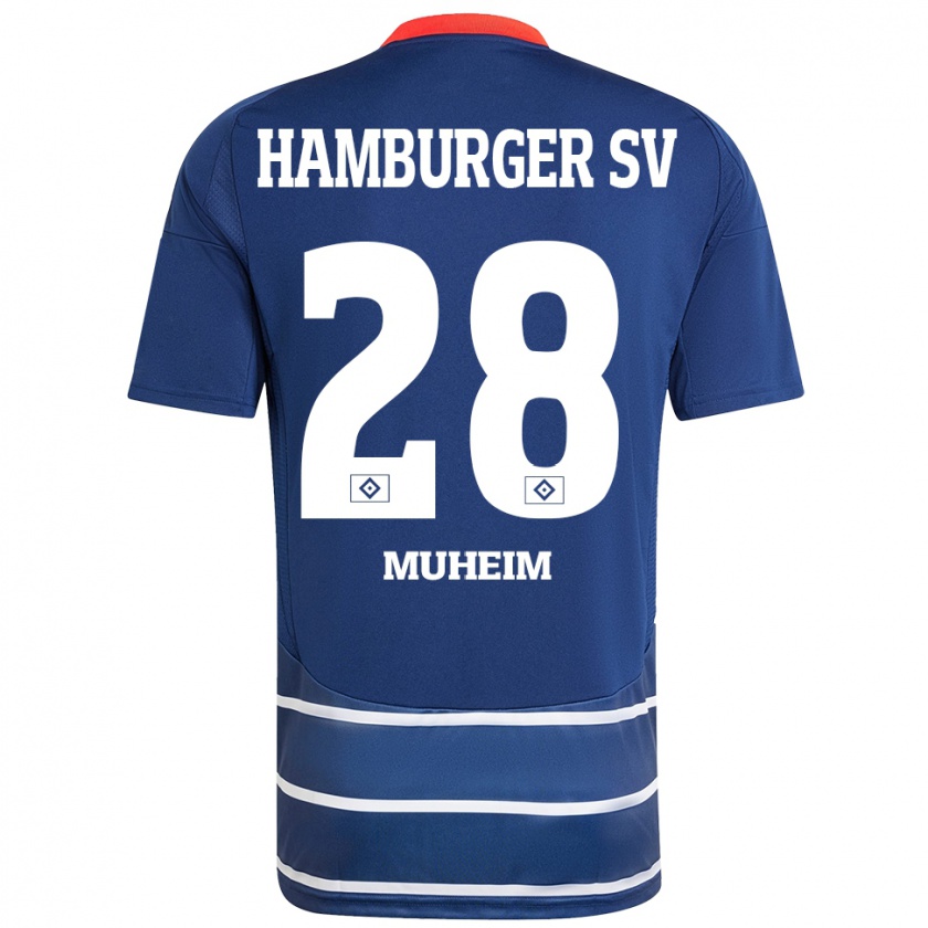 Kandiny Kinderen Miro Muheim #28 Donkerblauw Uitshirt Uittenue 2024/25 T-Shirt