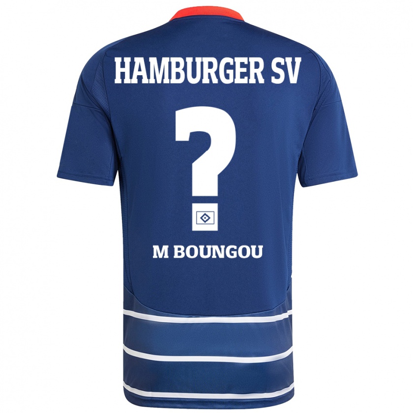 Kandiny Kinderen Edmond Loubongo-M'boungou #0 Donkerblauw Uitshirt Uittenue 2024/25 T-Shirt