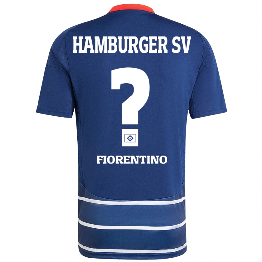 Kandiny Kinderen Gianluca Fiorentino #0 Donkerblauw Uitshirt Uittenue 2024/25 T-Shirt