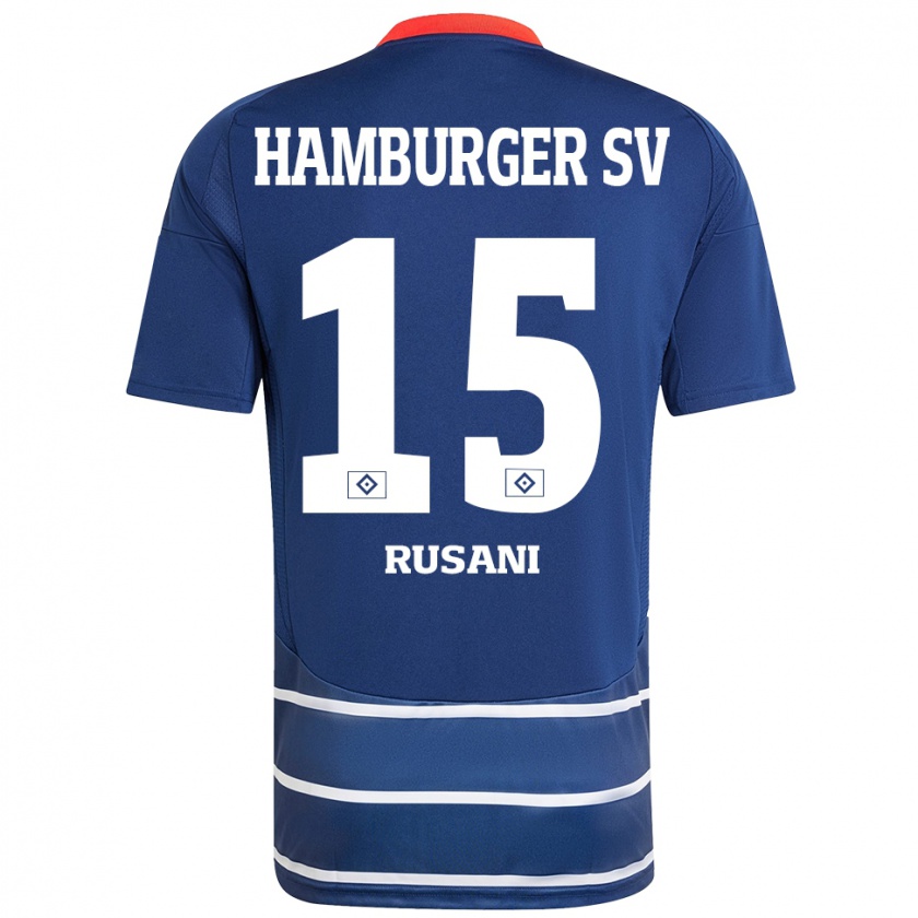 Kandiny Kinder Yasin Rusani #15 Dunkelblau Auswärtstrikot Trikot 2024/25 T-Shirt Österreich