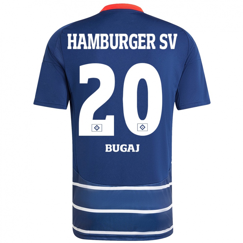 Kandiny Bambino Maglia Jan-Luca Bugaj #20 Blu Scuro Kit Gara Away 2024/25 Maglietta