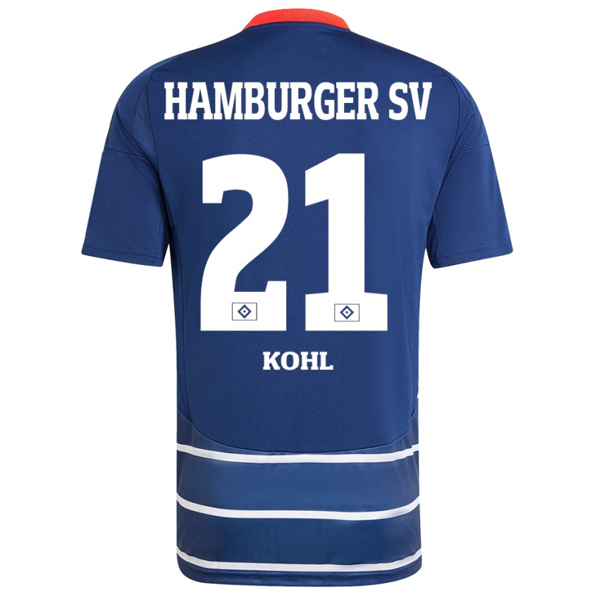 Kandiny Kinderen Ohene Köhl #21 Donkerblauw Uitshirt Uittenue 2024/25 T-Shirt