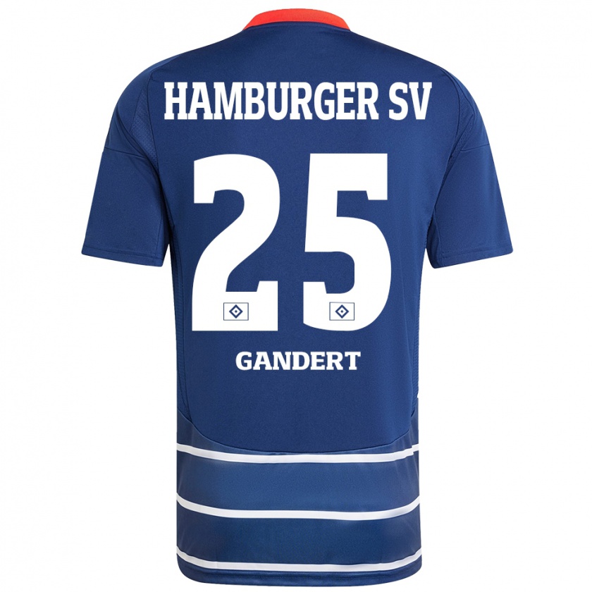 Kandiny Kinder Jeremy Gandert #25 Dunkelblau Auswärtstrikot Trikot 2024/25 T-Shirt Österreich