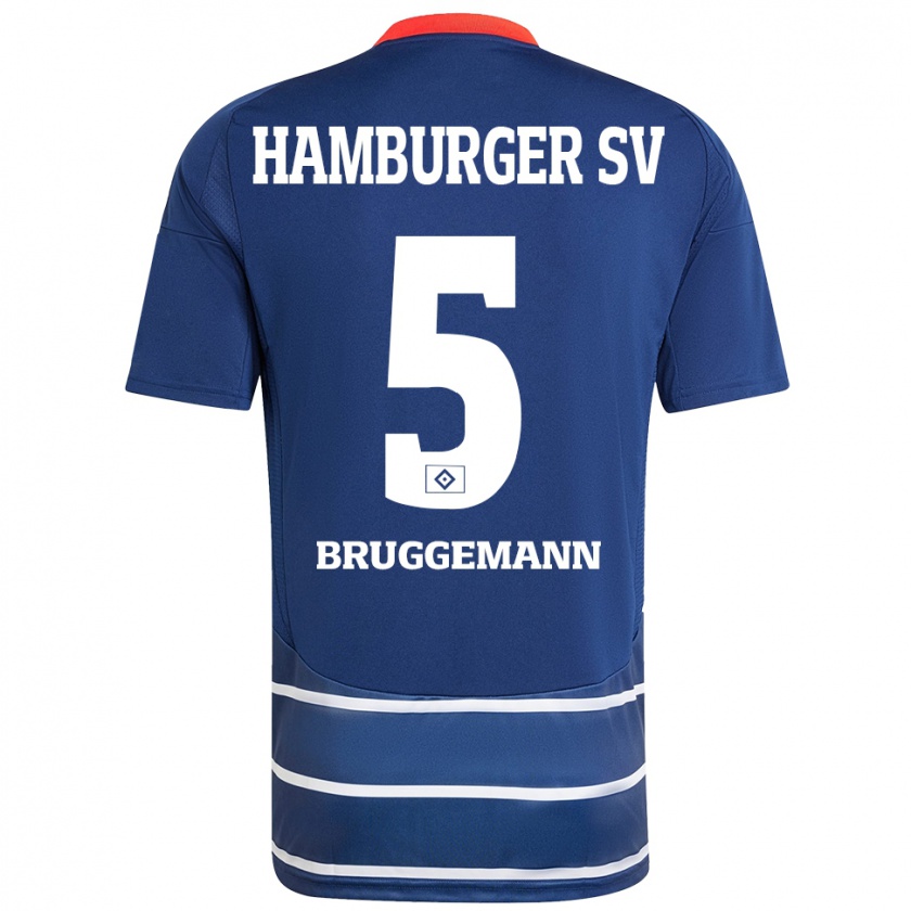 Kandiny Bambino Maglia Nina Brüggemann #5 Blu Scuro Kit Gara Away 2024/25 Maglietta