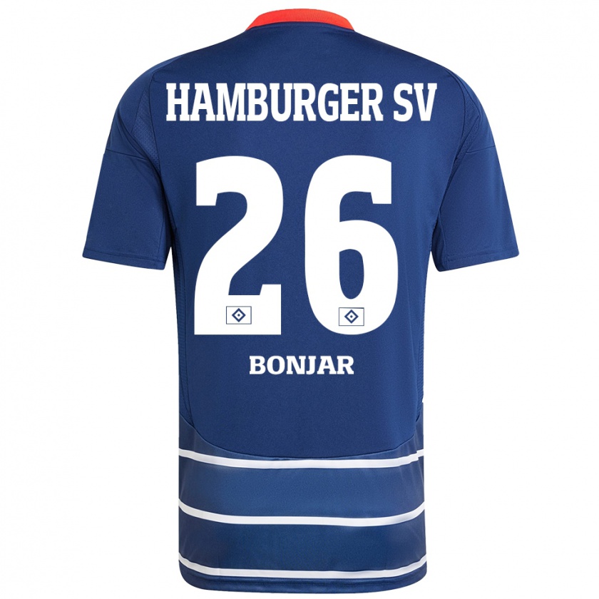 Kandiny Kinder Amir Bonjar #26 Dunkelblau Auswärtstrikot Trikot 2024/25 T-Shirt Österreich