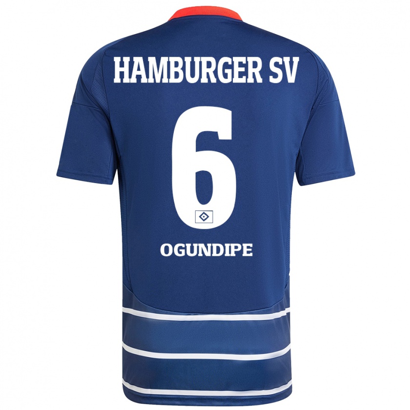 Kandiny Kinder Alina Ogundipe #6 Dunkelblau Auswärtstrikot Trikot 2024/25 T-Shirt Österreich