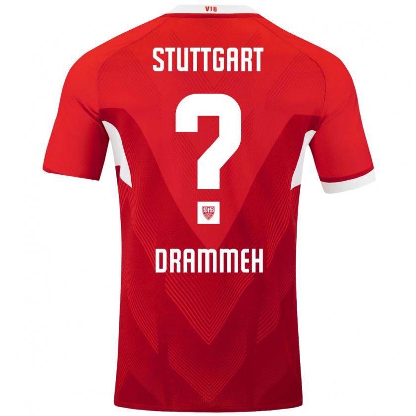 Kandiny Kinder Mohamed Drammeh #0 Rot Weiß Auswärtstrikot Trikot 2024/25 T-Shirt Österreich