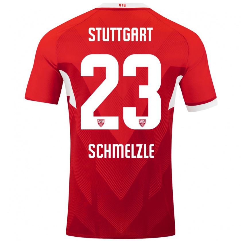 Kandiny Kinder Marlen Schmelzle #23 Rot Weiß Auswärtstrikot Trikot 2024/25 T-Shirt Österreich