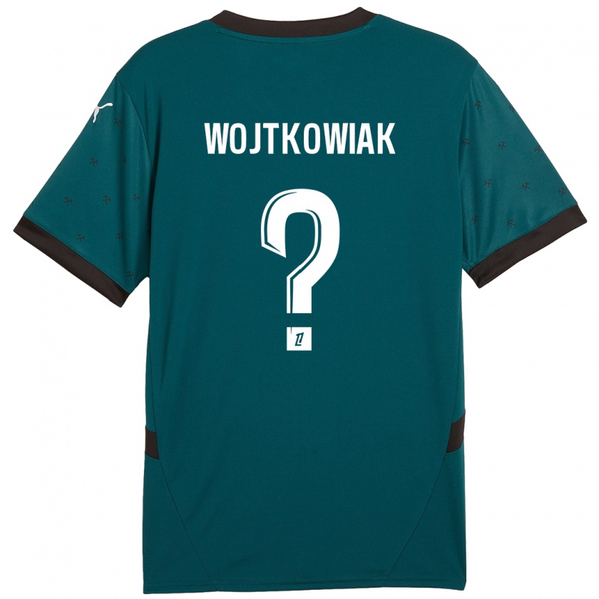 Kandiny Kinderen Valentin Wojtkowiak #0 Donkergroen Uitshirt Uittenue 2024/25 T-Shirt België