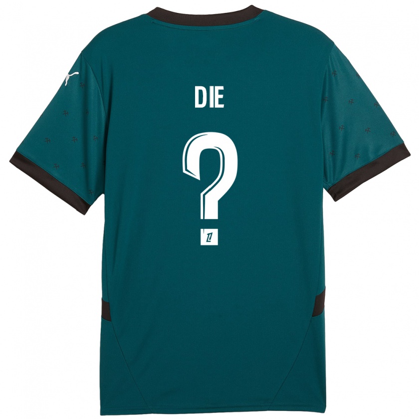 Kandiny Kinder Samuel Dié #0 Dunkelgrün Auswärtstrikot Trikot 2024/25 T-Shirt Österreich