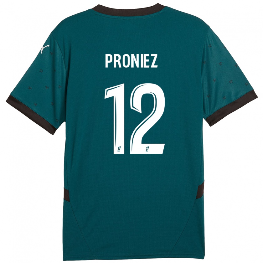 Kandiny Kinderen Fany Proniez #12 Donkergroen Uitshirt Uittenue 2024/25 T-Shirt