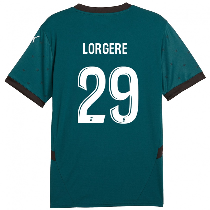 Kandiny Kinder Charlotte Lorgeré #29 Dunkelgrün Auswärtstrikot Trikot 2024/25 T-Shirt Österreich