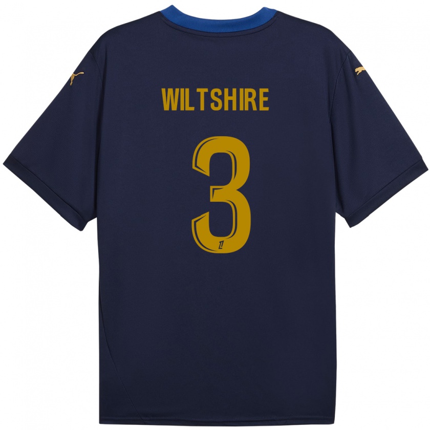 Kandiny Bambino Maglia Tiernny Wiltshire #3 Blu Navy Kit Gara Away 2024/25 Maglietta