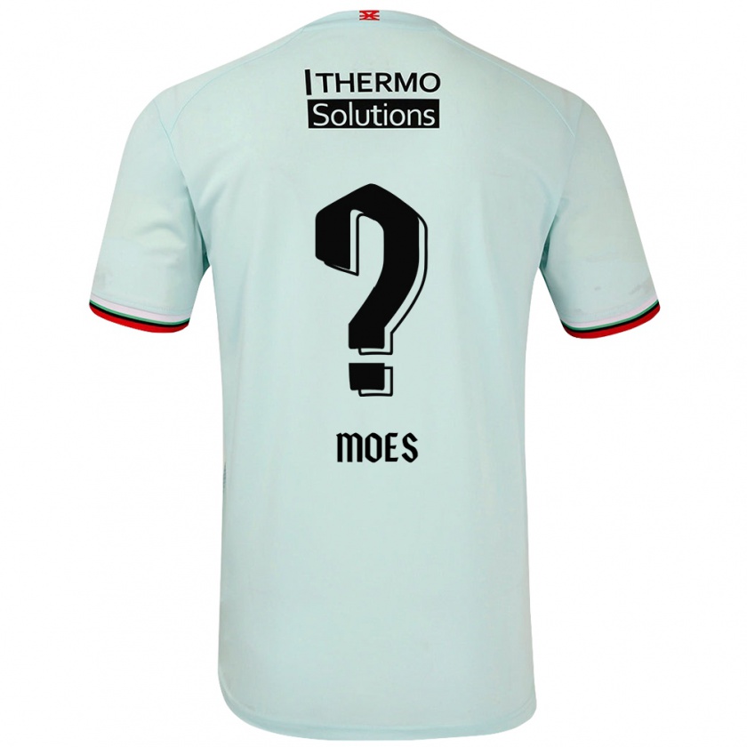 Kandiny Kinderen Lucas Moes #0 Lichtgroen Uitshirt Uittenue 2024/25 T-Shirt