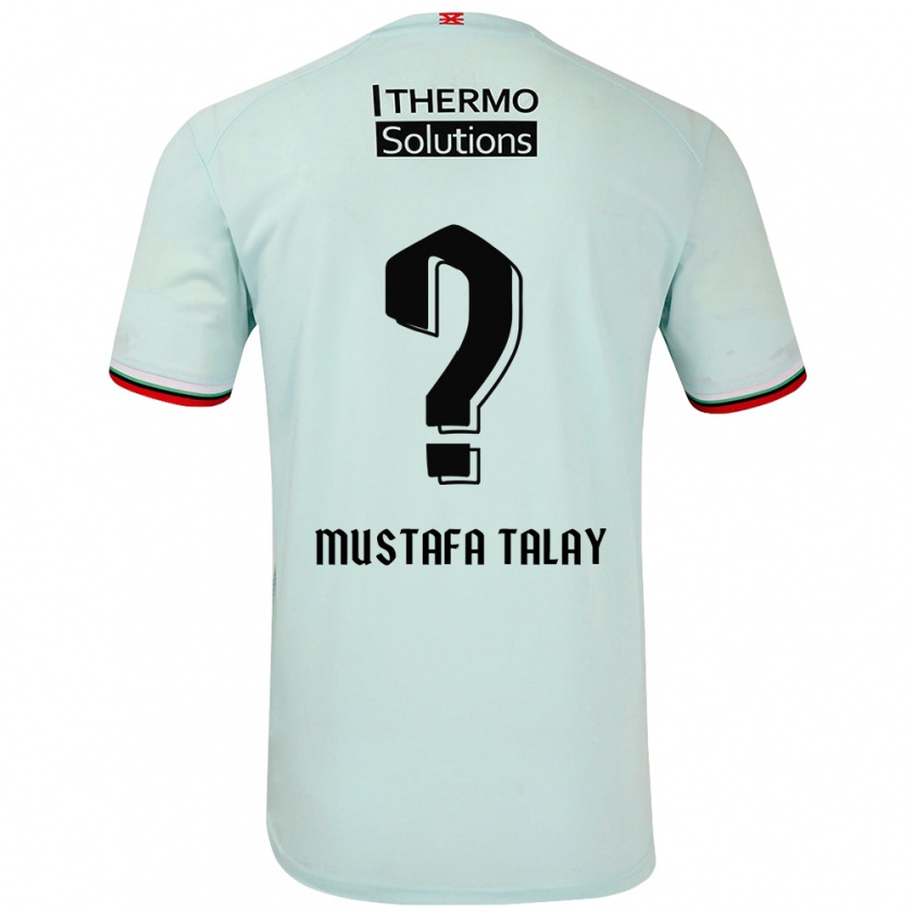 Kandiny Kinderen Kaan Mustafa Talay #0 Lichtgroen Uitshirt Uittenue 2024/25 T-Shirt