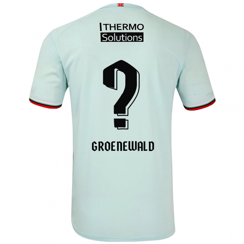 Kandiny Niño Camiseta Nigel Groenewald #0 Verde Claro 2ª Equipación 2024/25 La Camisa