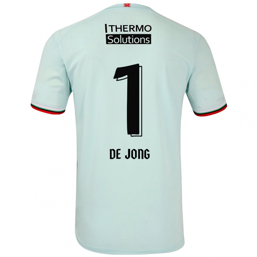 Kandiny Bambino Maglia Daniëlle De Jong #1 Verde Chiaro Kit Gara Away 2024/25 Maglietta