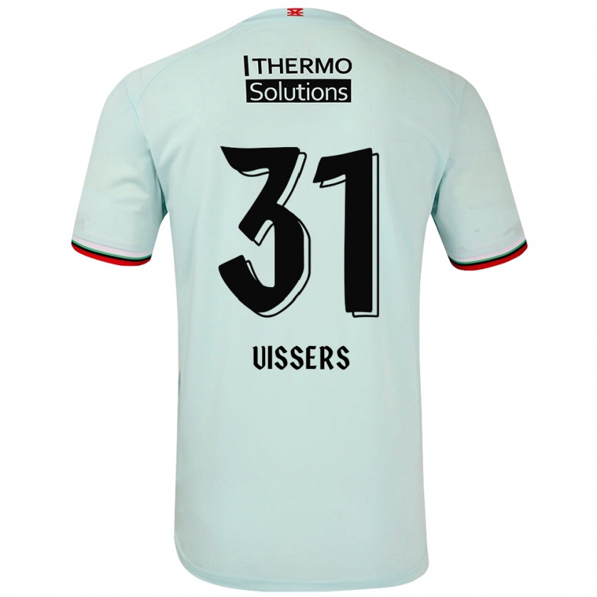 Kandiny Kinder Kiki Vissers #31 Hellgrün Auswärtstrikot Trikot 2024/25 T-Shirt Österreich