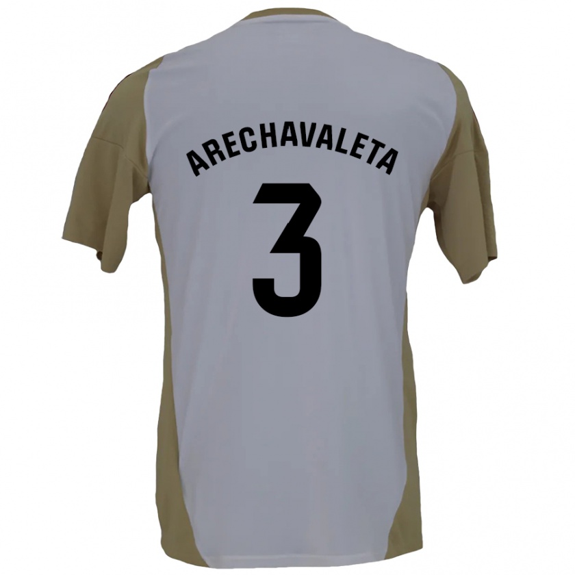 Kandiny Kinder Jorge Arechavaleta #3 Braunweiß Auswärtstrikot Trikot 2024/25 T-Shirt Österreich