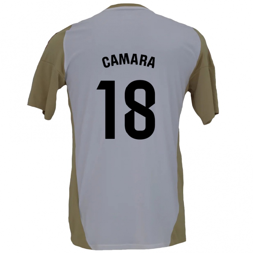 Kandiny Kinderen Aaron Cámara #18 Bruin Wit Uitshirt Uittenue 2024/25 T-Shirt