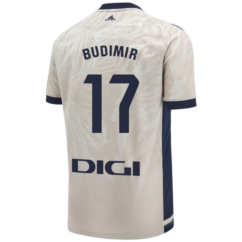 Kandiny Bambino Maglia Ante Budimir #17 Grigio Chiaro Kit Gara Away 2024/25 Maglietta