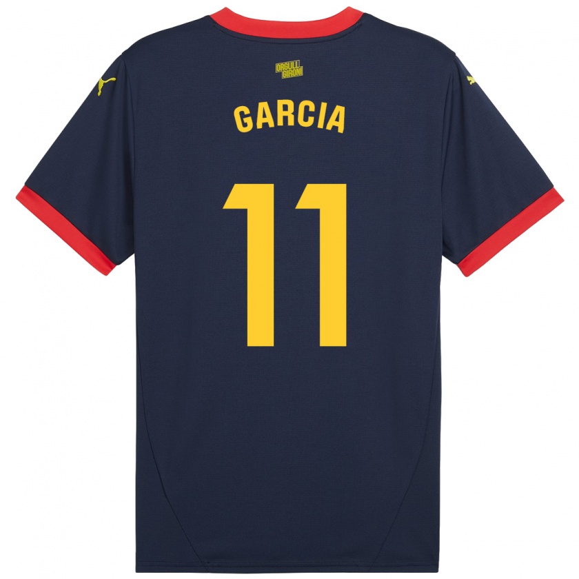 Kandiny Kinder Jastin García #11 Marinerot Auswärtstrikot Trikot 2024/25 T-Shirt Österreich