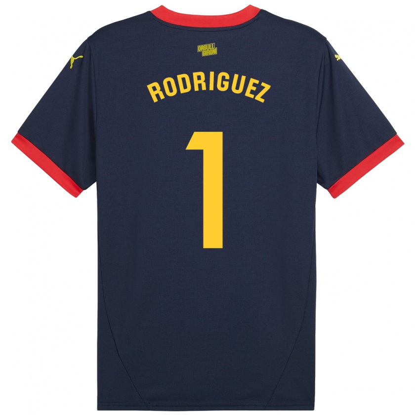 Kandiny Kinder Maria Rodríguez #1 Marinerot Auswärtstrikot Trikot 2024/25 T-Shirt Österreich